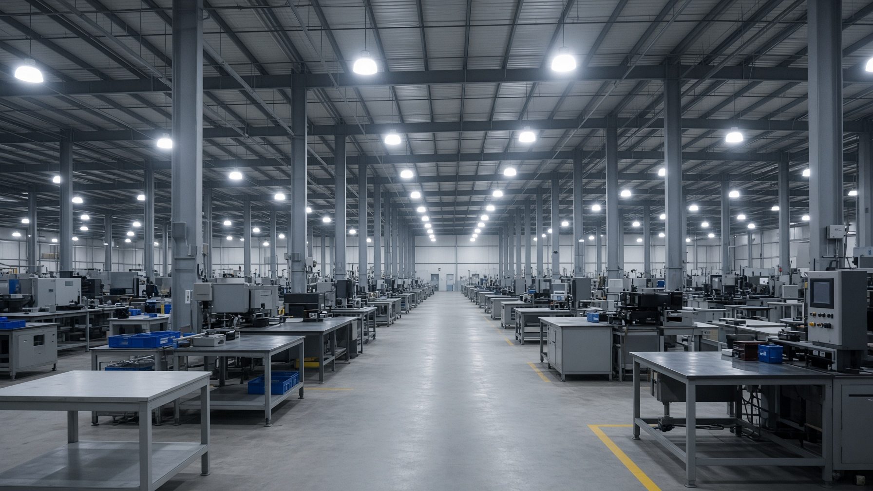 Minh họa Xưởng sản xuất — không phải ảnh công trình khách